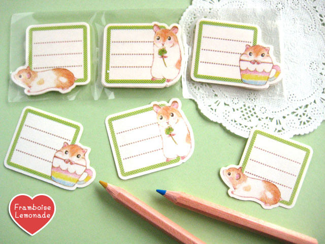 shiho ハムスター♡トリオメモシール